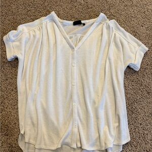 Urban Outfitters White Button-Up Top